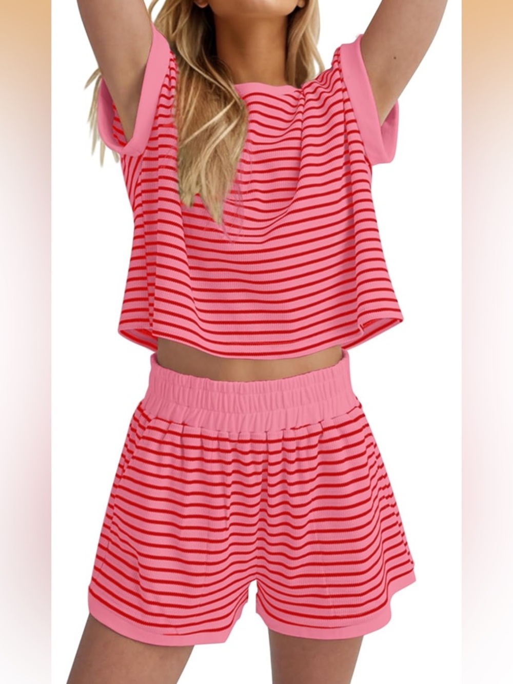 Women’s striped 2 piece set from Amazon